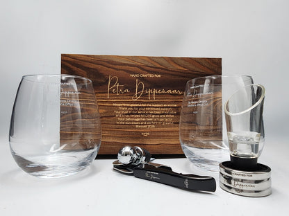 Double Stemless Wine Glass Premium Set