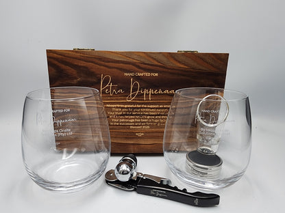 Double Stemless Wine Glass Premium Set